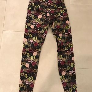 Lululemon flowered leggings